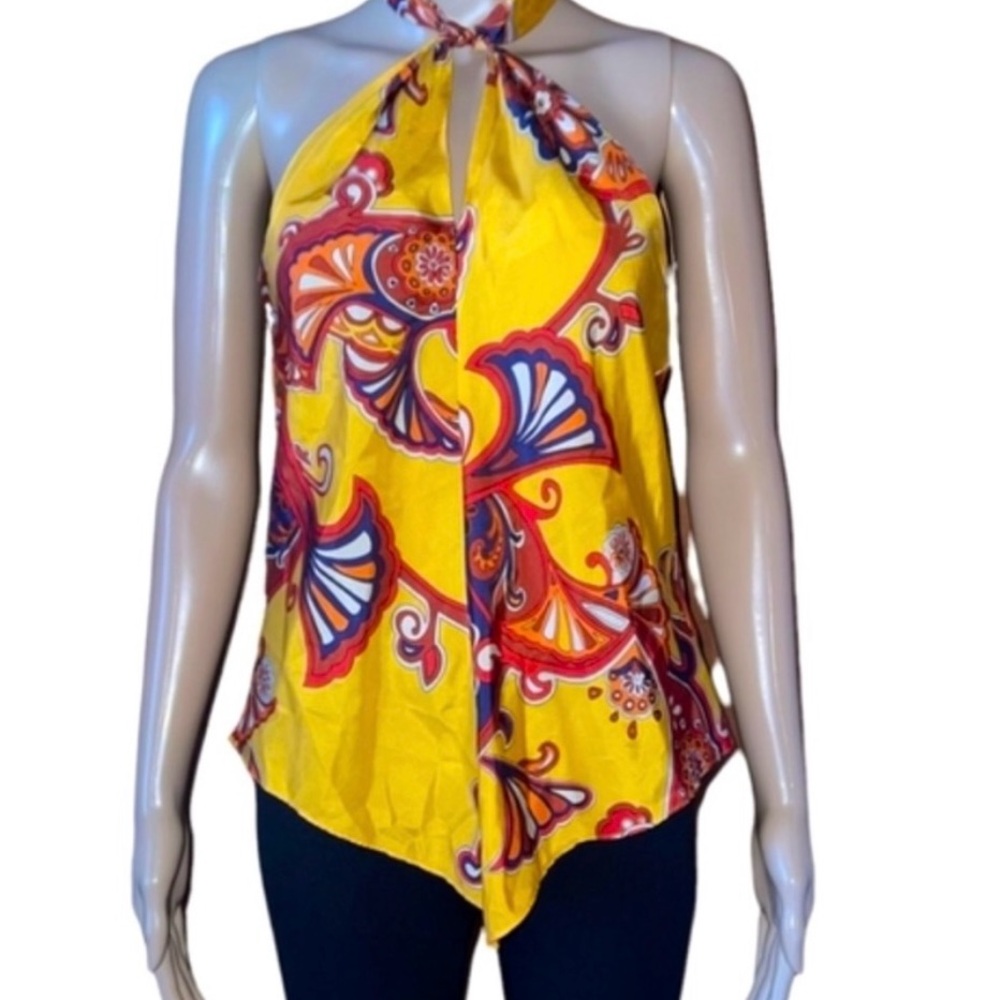 Vibrant Yellow Halter Top